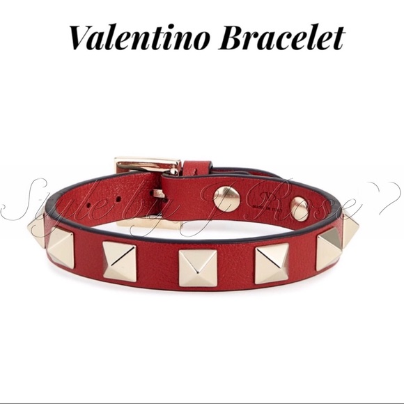 Valentino Jewelry - NWT’s & BOX Valentino Red Leather Bracelet Valentino Jewelry - NWT’s & BOX Valentino Red Leather Bracelet